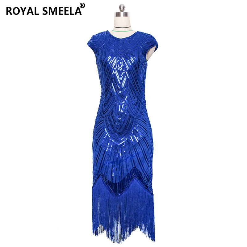 Женское платье-хлопушка в стиле 1920-х годов винтажное платье с блестками бахромой