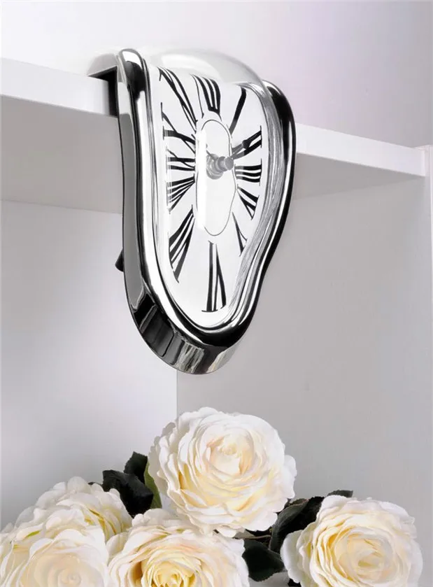 Новинка 2017 оригинальные бесшумные плавящиеся офисные настольные часы