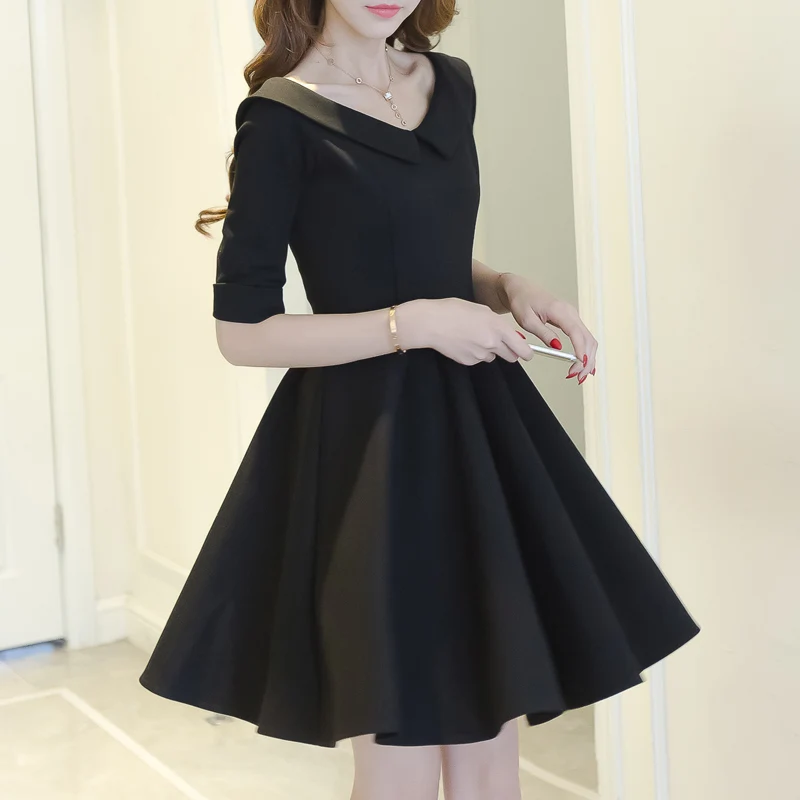 Новые женские весенние платья в стиле Хепберн весна осень 2019|Женские платья| |