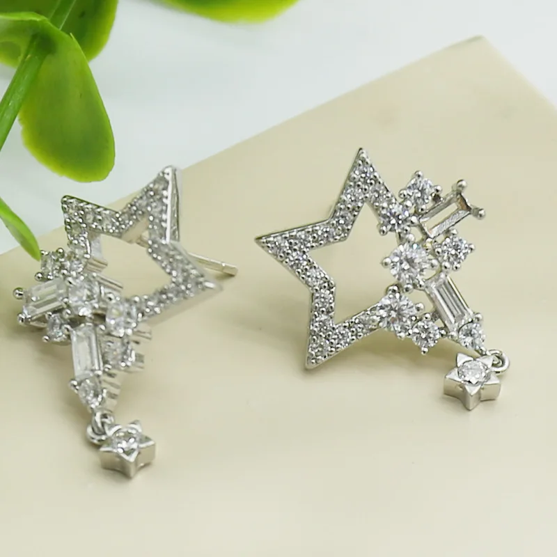 Женские серьги гвоздики FARLENA модные с кристаллами из циркония|crystal stud earrings|fashion