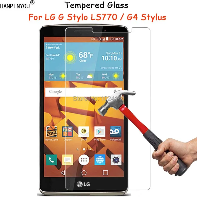 Для LG G Stylo LS770/G4 Stylus 5 7 &quotпрозрачное закаленное стекло Защита экрана Ультра тонкая