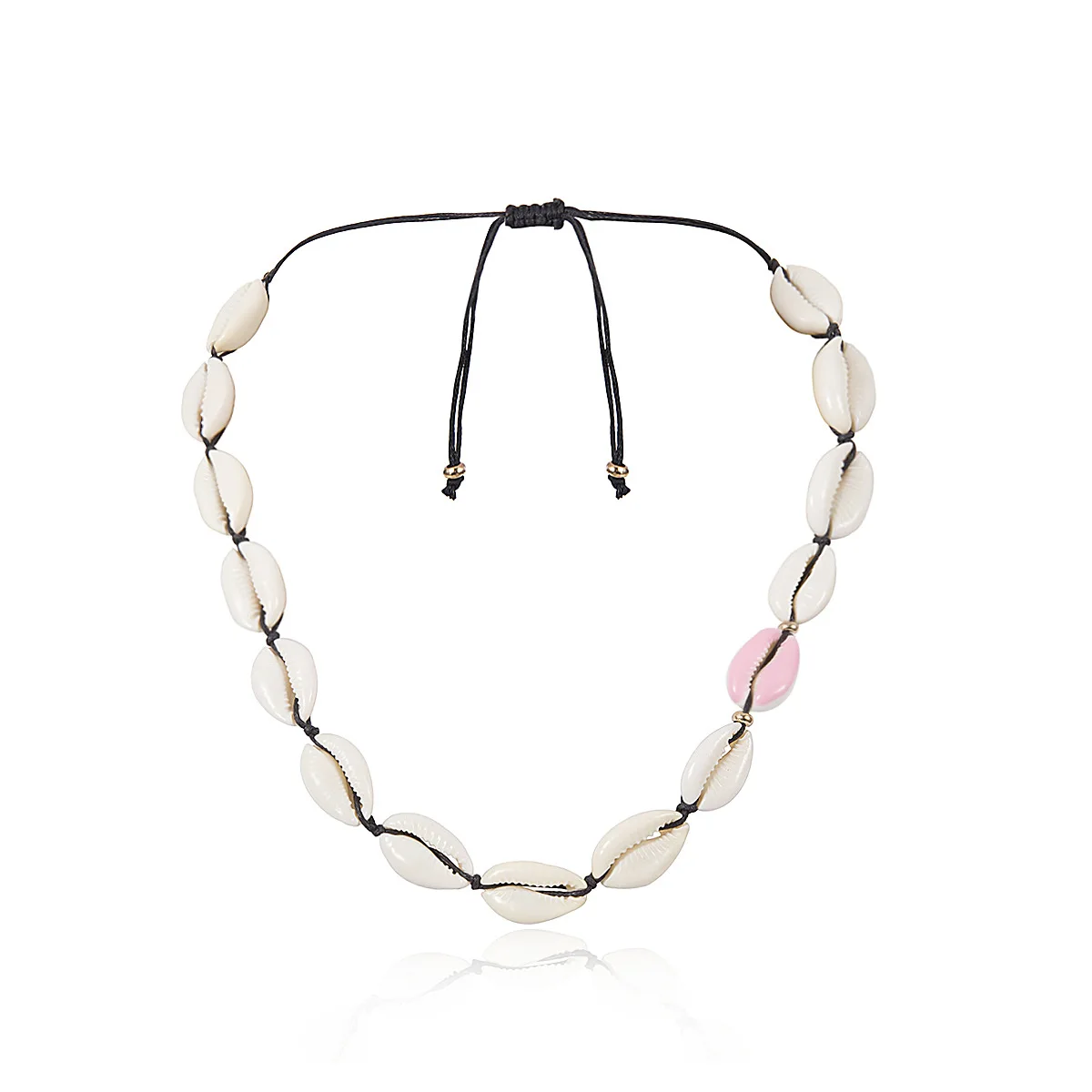 2019 модное красочное ожерелье чокер Cowrie в виде синей ракушки для женщин и девушек