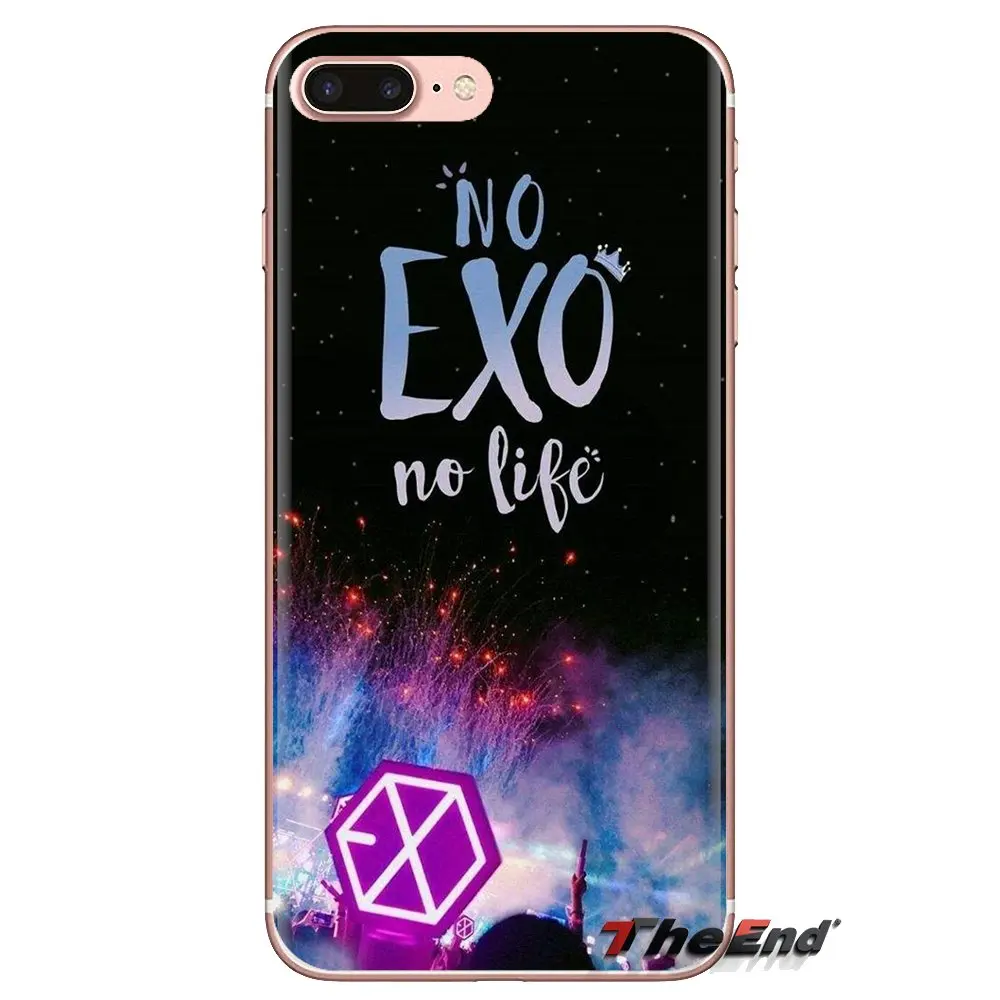 Для Xiaomi Mi3 Samsung A10 A30 A40 A50 A60 A70 Galaxy S2 Note 2 Grand Core Prime мягкие прозрачные чехлы EXO band BAEKHYUN