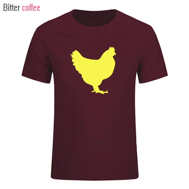 Мужская хлопковая футболка с коротким рукавом принтом петуха | одежда