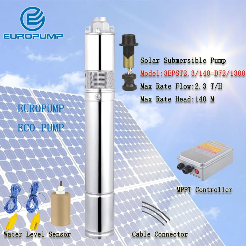 Модель EUROPUMP (3EPST2.3/140 D72/1300) Лучшая цена 72В постоянного тока высокого давления