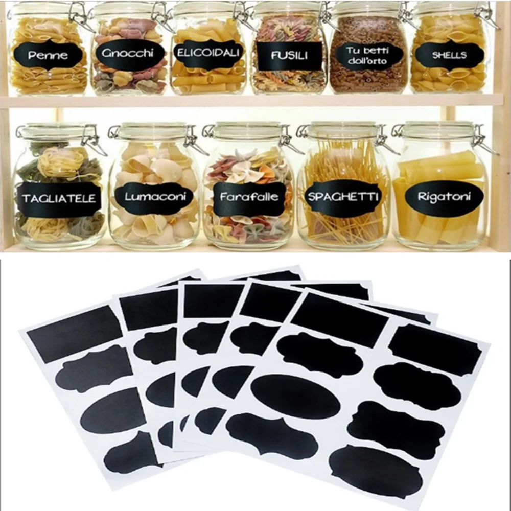 40 шт. пустая наклейка для доски дома кухни бутылка банок чашки декоративные бирки