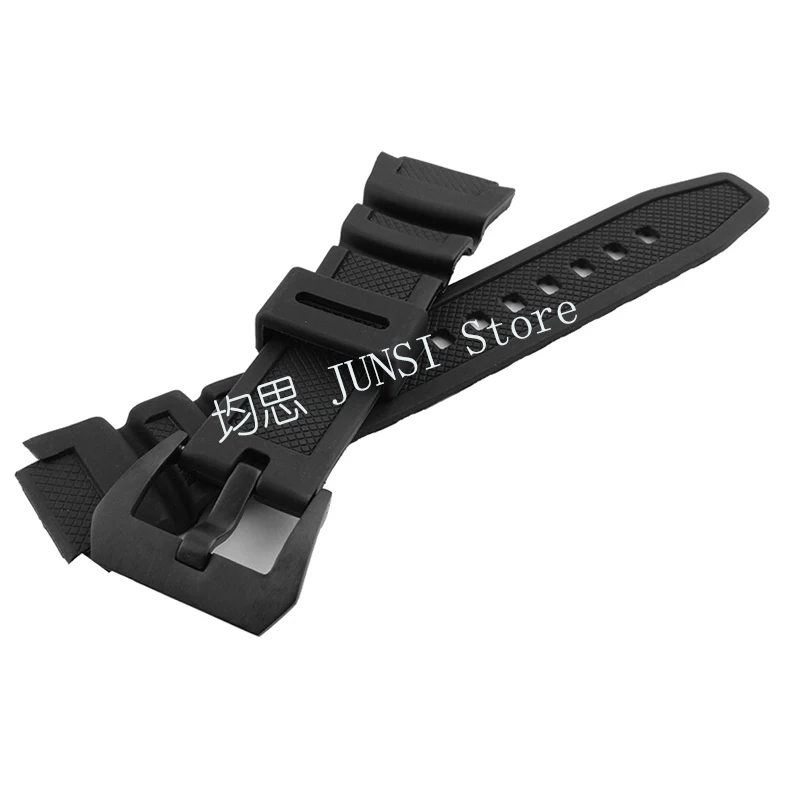 Ремешок UYOUNG для часов черный силиконовый резиновый браслет мужчин|watchband for