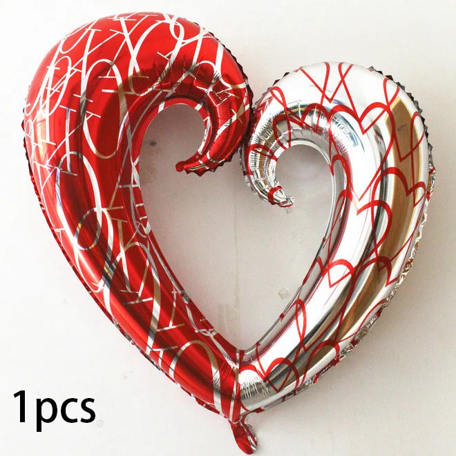 1pcs hook heart Свадебные Воздушные шары, розовое золото, вечерние украшения, корона, Miss To Mrs, воздушные шары, команда невесты To Be Hen, Холостяки, вечерние украшения, принадлежности - Цвет: 1pcs hook heart