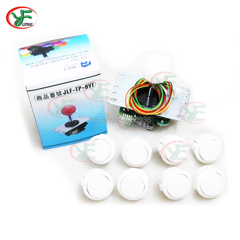 Оригинальный Sanwa JLF TP 8YT 5Pin стикер + 8 OBSF 30 кнопки для аркадного джойстика DIY наборы
