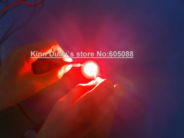 Красная светодиодная лампа со Звездной печатной платой 3 Вт 620 нм 630 компоненты