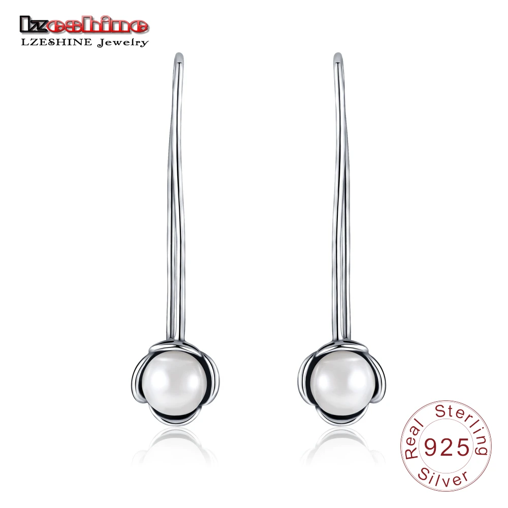 LZESHINE Lxury Jewelry Новинка весны коллекция 925 стерлингового серебра с жемчугом длинные