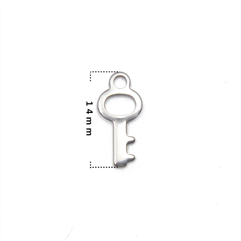 100 шт./лот изготовление браслетов ручной работы с ключами из нержавеющей стали