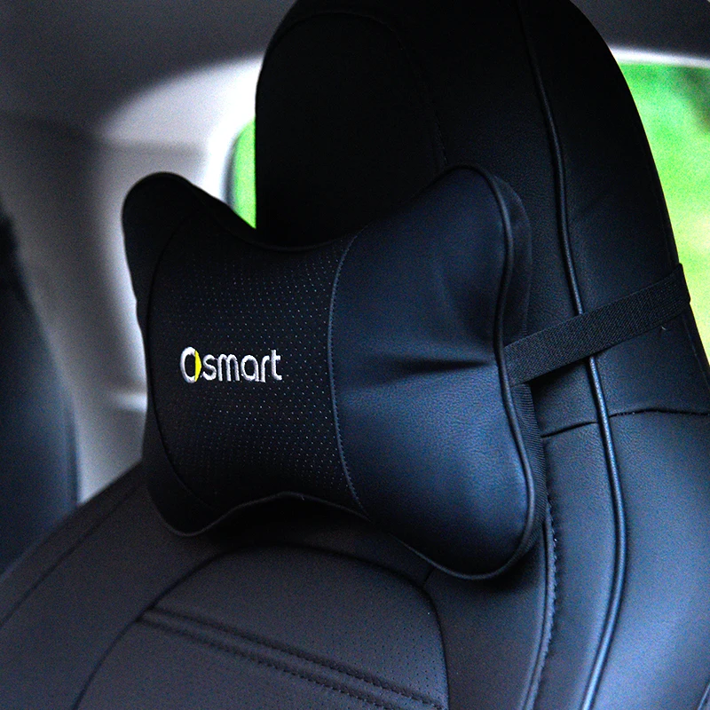 Автомобильный интерьер PU кожаный подголовник для smart 453 450 451 fortwo forfour головка из вспененного материала подушка для шеи