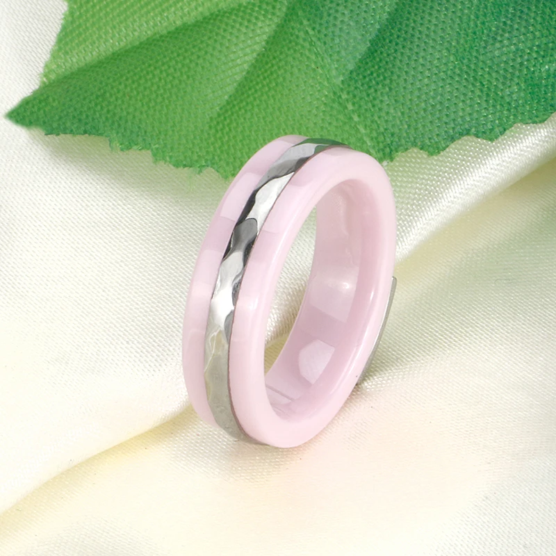 Новый дизайн романтическое модное керамическое кольцо с кристаллами розового
