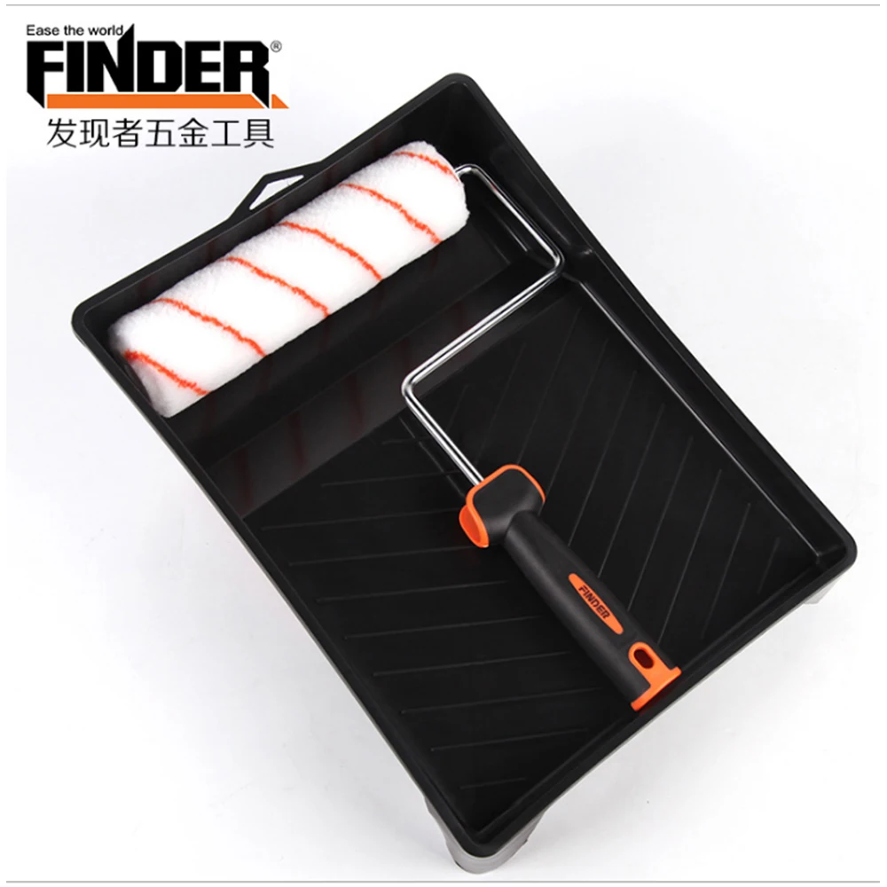 FINDER " 8 шт набор роликов для покраски круглая полиэфирная краска бегун Pro черная краска для стен инструменты краски ролик для украшения стен