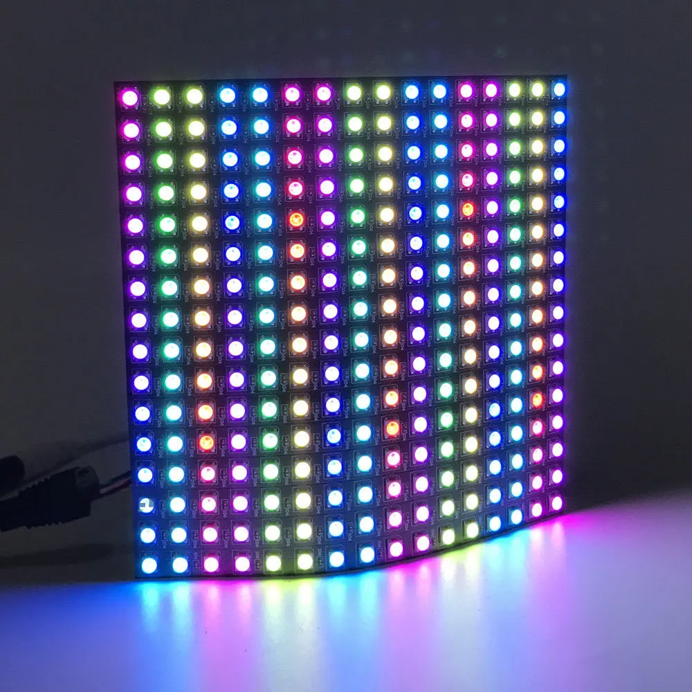 Красочные видео занавес LED Pixel панель 5 в RGB Ip20 ночника управление музыкой