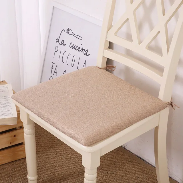 Non-slip диван-подушка для сидения однотонные Цвет квадратная Подушка сиденья кресло подушка мягкая подушка для Padchair стулья 40x40 см - Цвет: 4