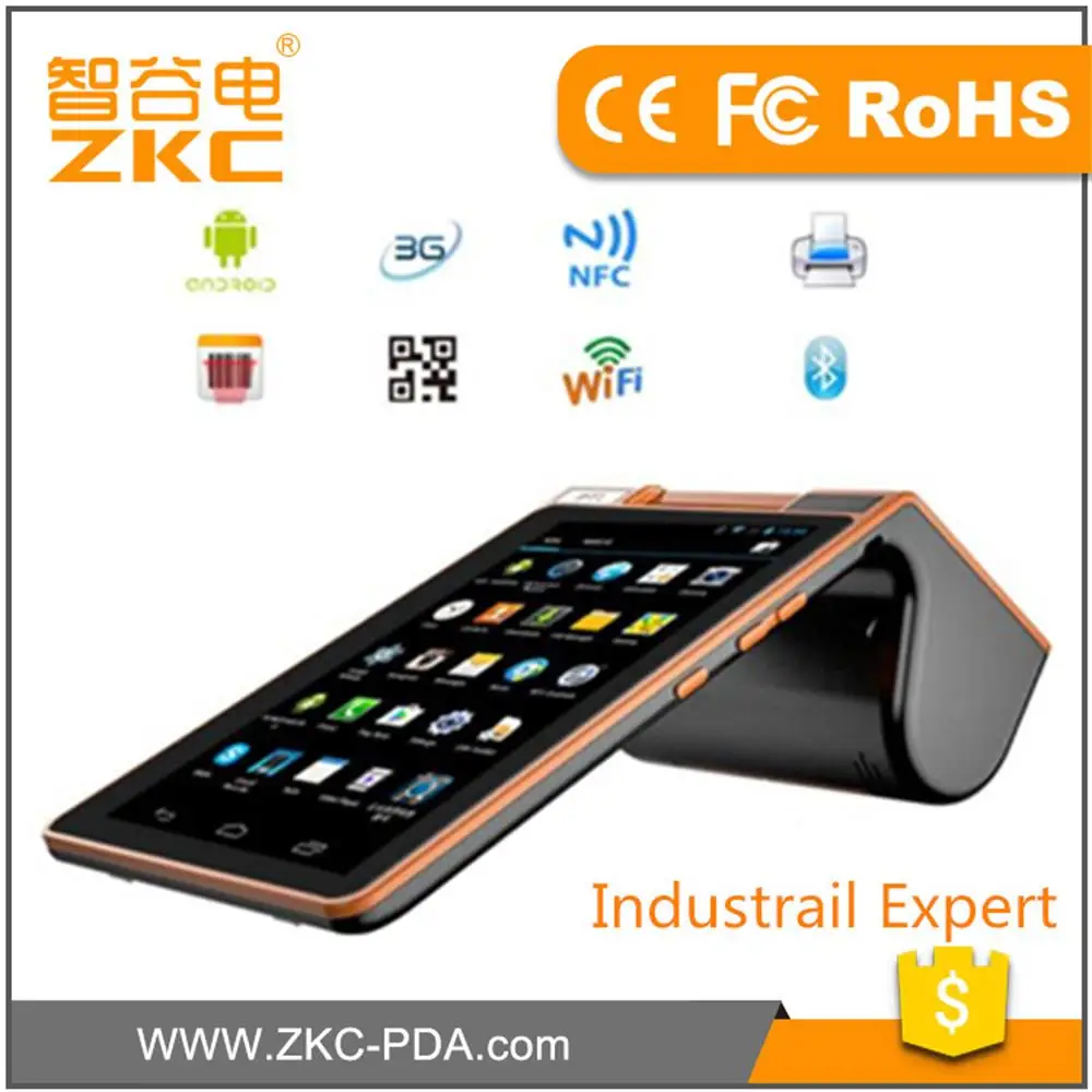 ZKC900 Android qr код принтер pos терминал с 3g Wi Fi bluetooth nfc|barcode printer|pos printernfc printer |