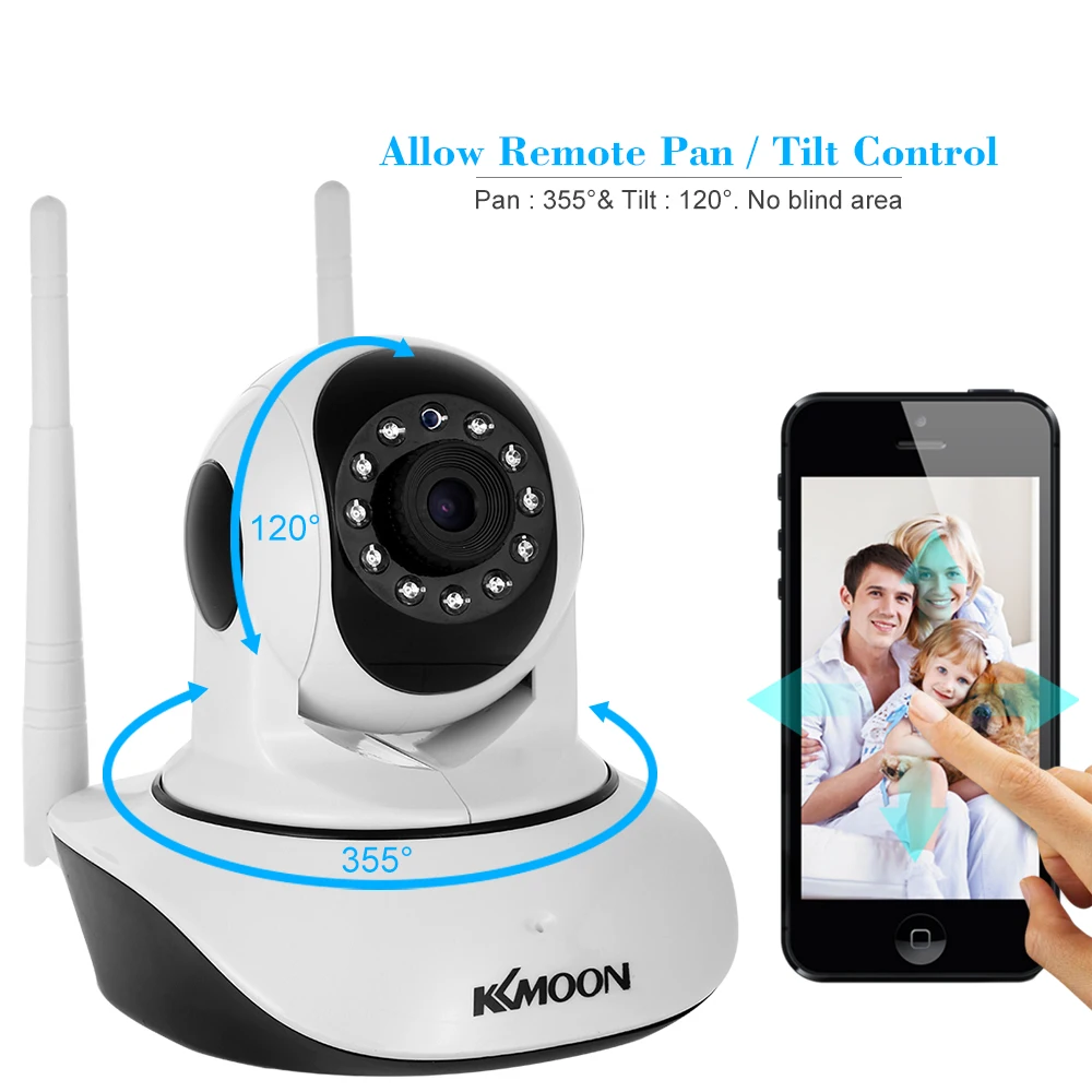 Беспроводная IP-камера HD 720P с поддержкой Wi-Fi панорамирования и наклона 1/4 МП