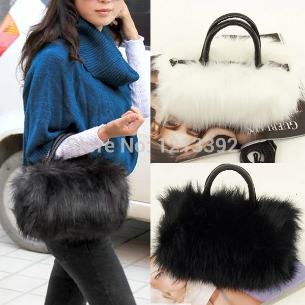 2019 bolsa feminina Модный корейский стиль PU кожа & Искусственная меховая сумка клатч