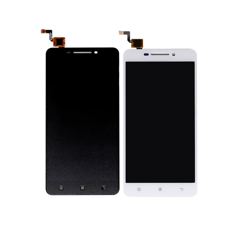 ЖК дисплей и тачскрин в сборе для Lenovo A5000 с рамкой панель дигитайзера 100%