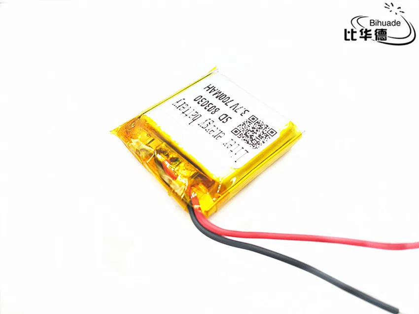 Литий-ионная аккумуляторная батарея 3 7 В полимерная литиевая 803030 083030 700 мАч с