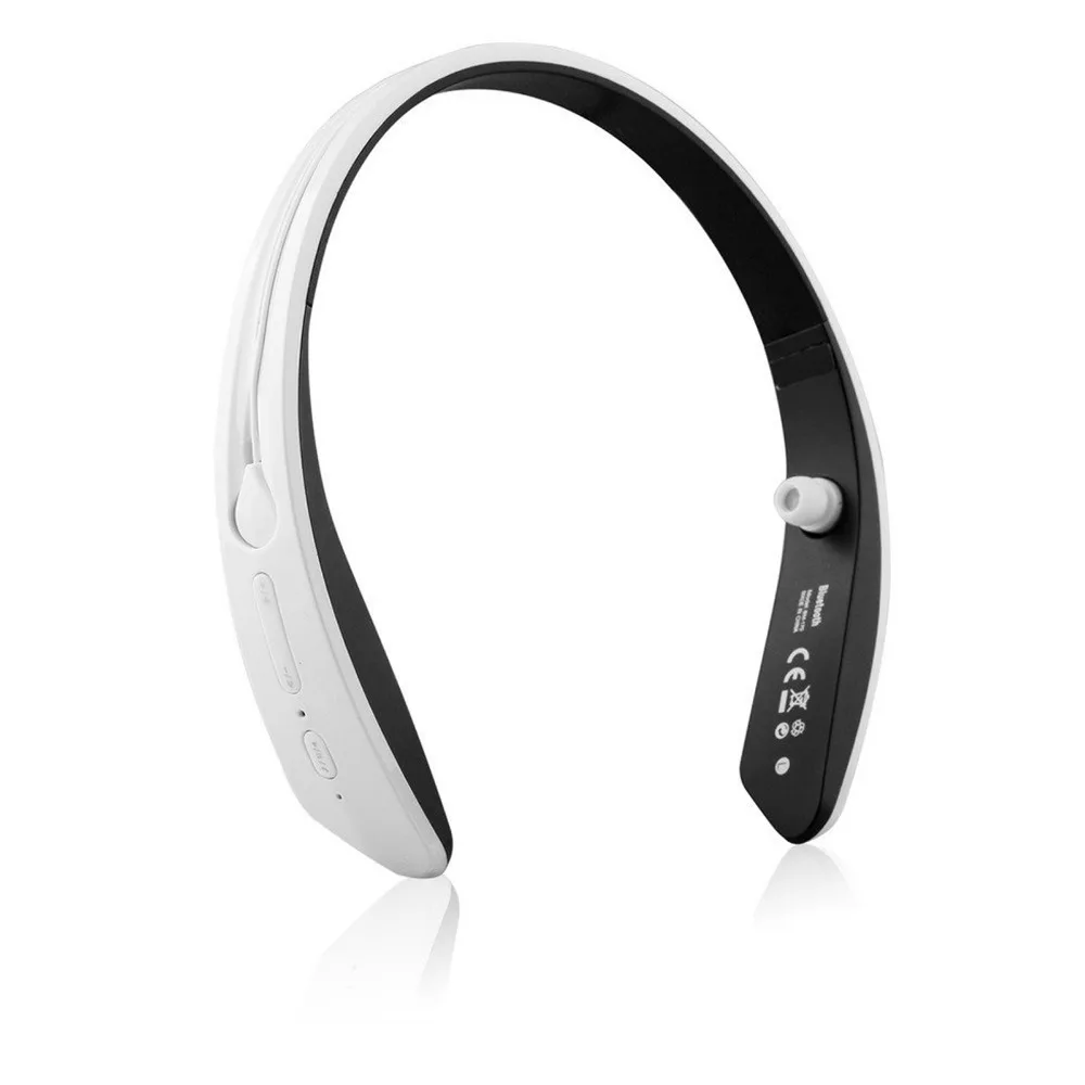 Беспроводные Bluetooth стерео наушники A2DP спортивные с кольцевым воротником