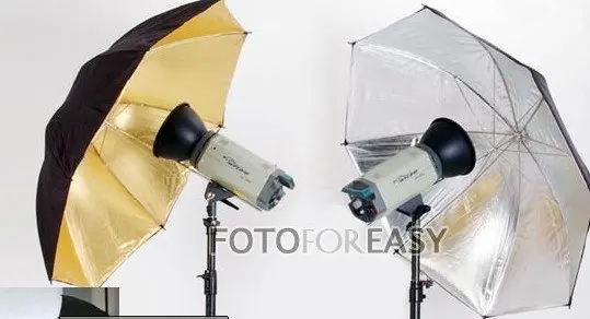 33 &quot83 см студийная вспышка светоотражающий черный золотой зонтик