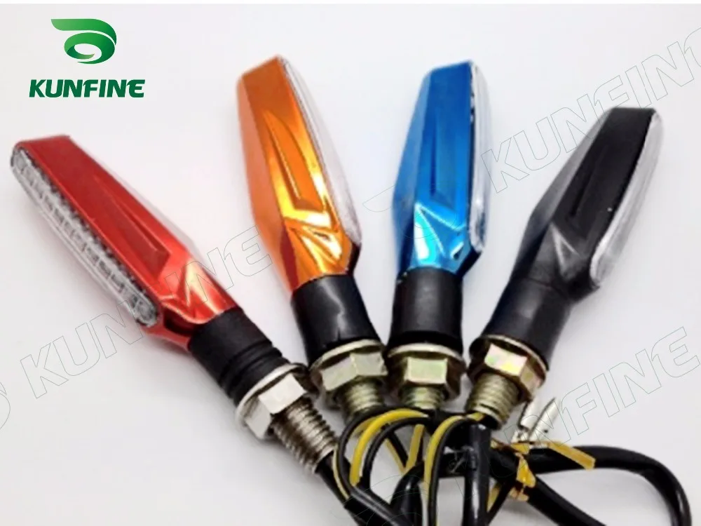 4 шт. мотоциклетные универсальные черные светодиодные мини бар указатель