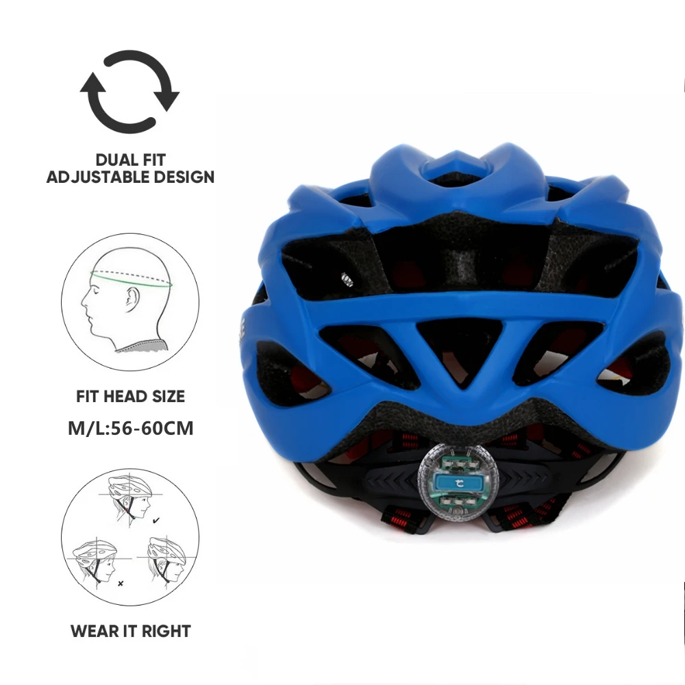 Kingbike EPS Сверхлегкий 220 г велосипедный шлем козырек Для мужчин женщин сзади свет