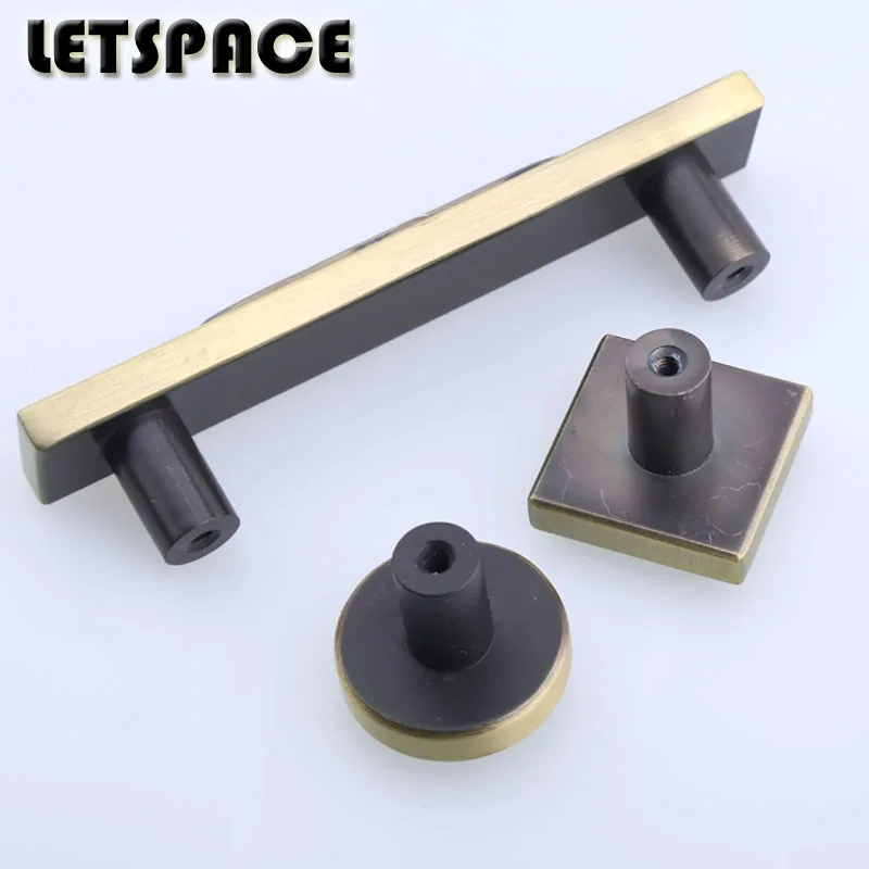 96 мм Ретро стиль Хрустальный винный шкаф дверная ручка 35 стеклянные бронзовые