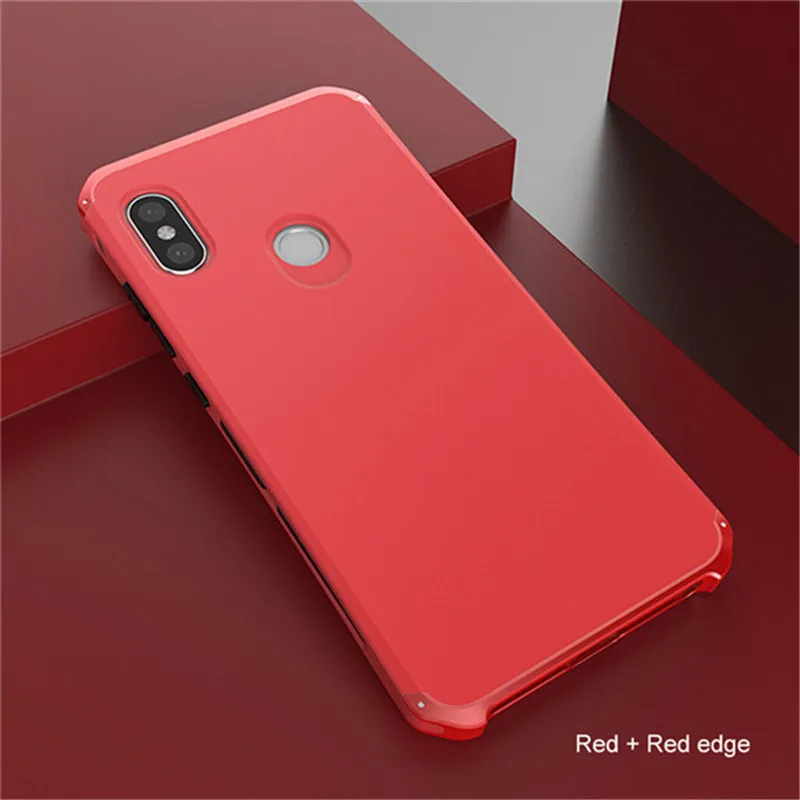 Металлический чехол для Xiaomi redmi note 6 pro, противоударный чехол, алюминиевая рамка, Жесткий Чехол для телефона из поликарбоната для Xiaomi redmi note 5, Fundas