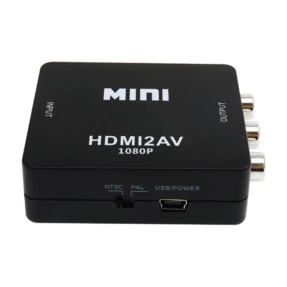 JCKEL HDMI к RCA AV CVBS компонентный конвертер Scaler 1080P Кабель-адаптер Коробка для Monito L/R видео HDMI2AV HD Поддержка NTSC PAL