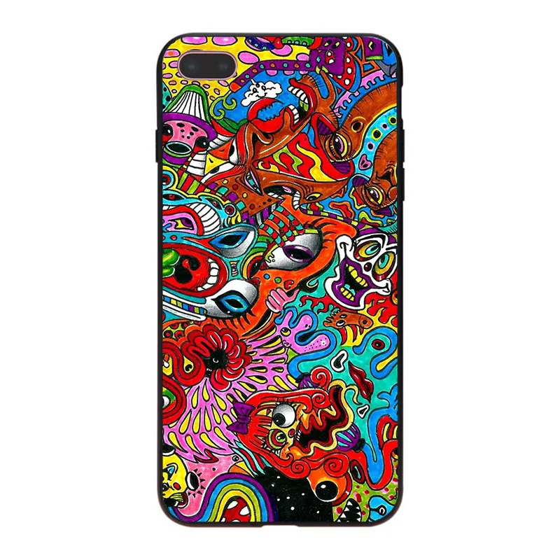 MaiYaCa Psychedelic Trippy art poster в продаже мягкие Аксессуары для телефона чехол iPhone 8 7 6 6S Plus X