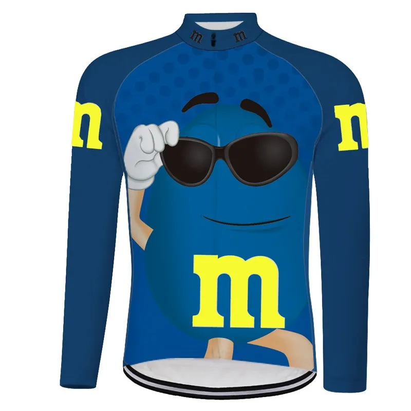 M &amp Ms Джерси для велоспорта 2019 pro team майки мужские трикотажные Осенние Длинные