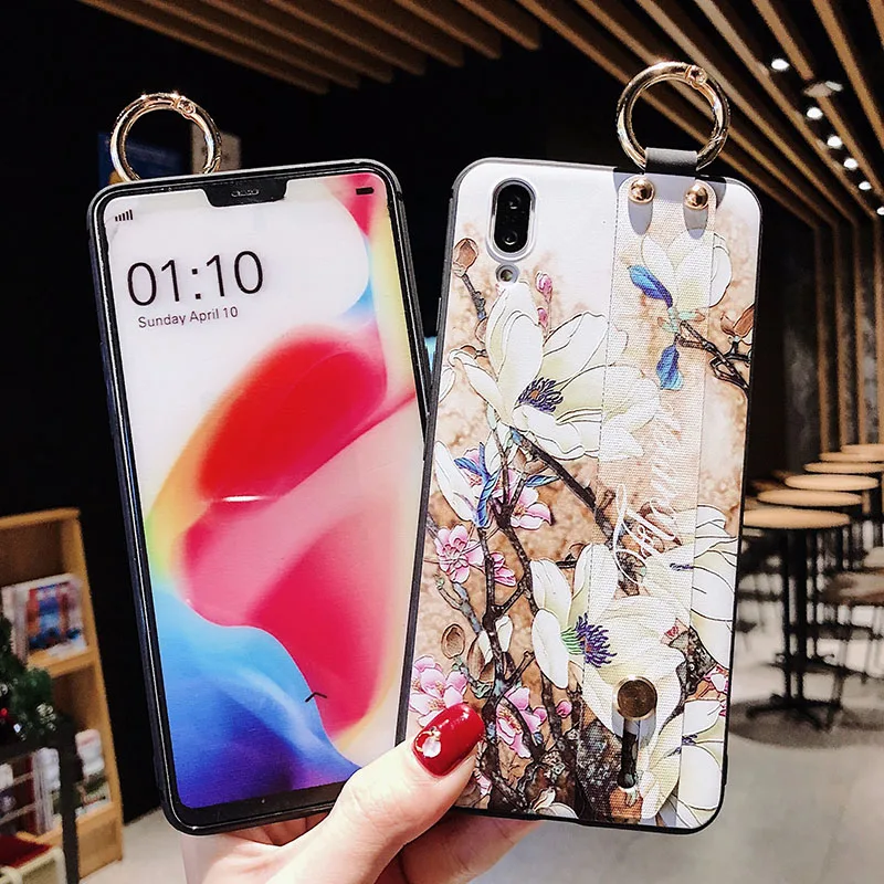 Чехол для Samsung Galaxy S10 Plus чехол Funda наручный ремешок TPU силиконовая задняя крышка S10E