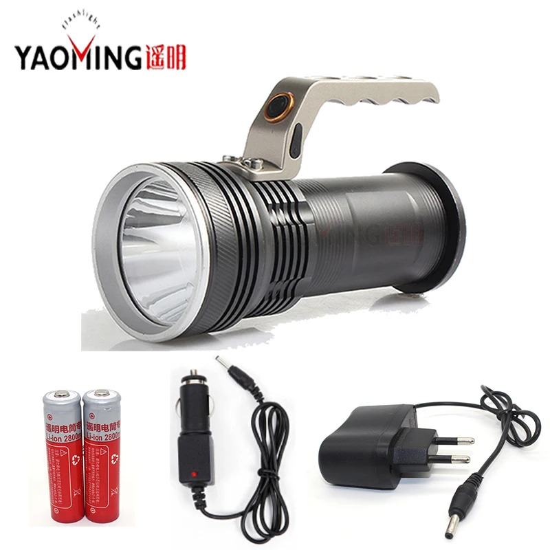 CREE Q5 Handlamp 6000 Lumens Torch Aluminum ALLoy LED Flashlight Lanterna High Power Waterproof For Camping By 2 x 18650 | Освещение