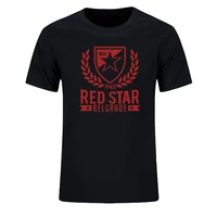 2019 summer red star belgrade serbia t shirt high quality pure cotton tee shirt male short sleeve t shirt plus size