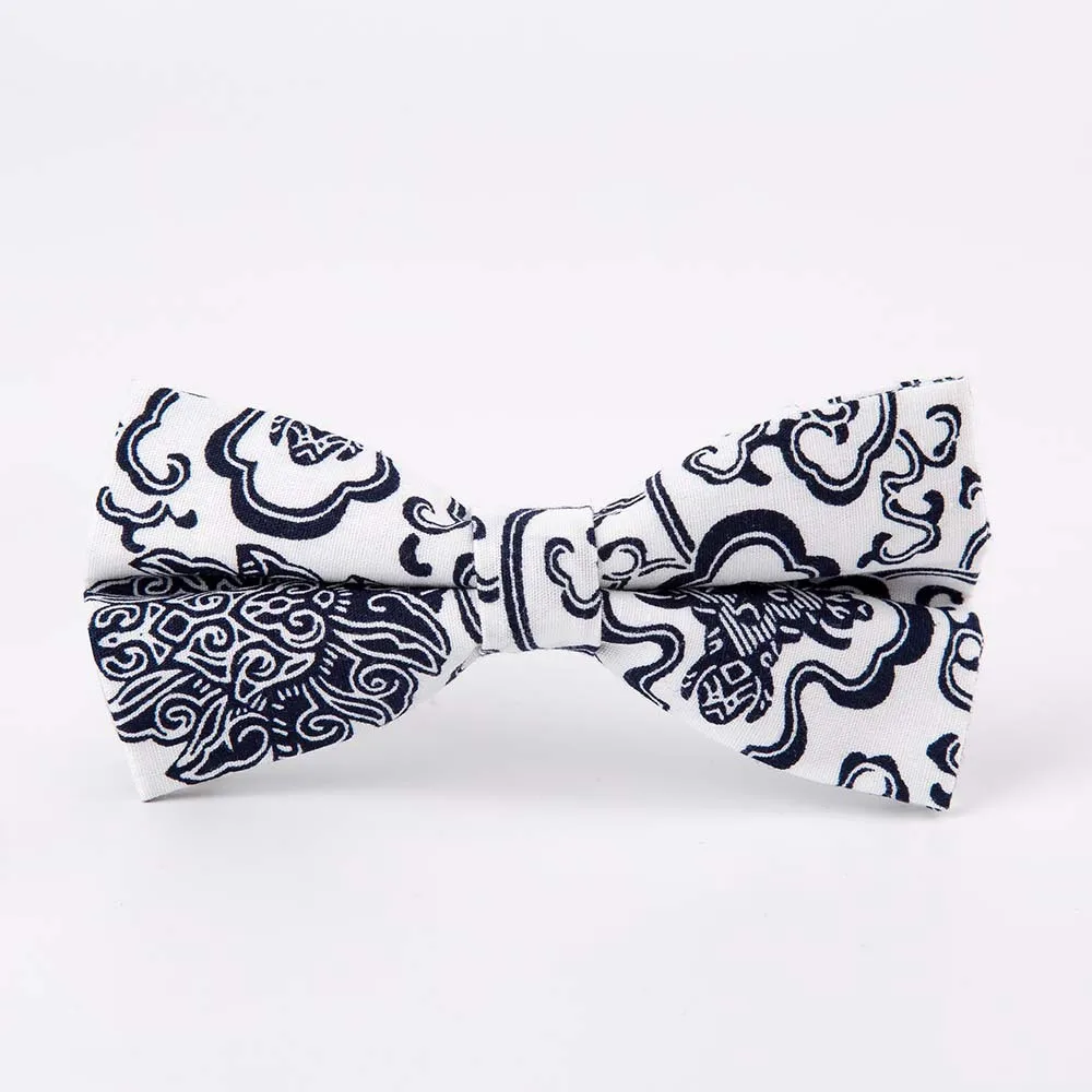 Мужской галстук-бабочка Женский хлопковый с узором пейсли галстуки цветами для