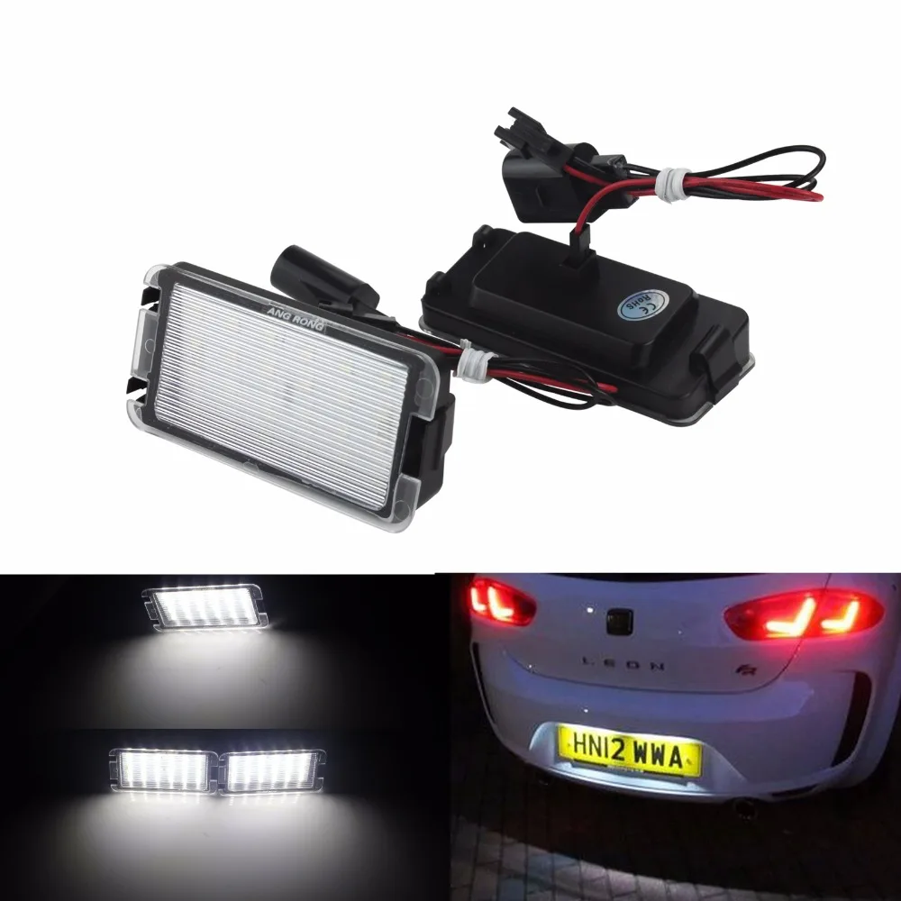 2X светодиодные лампы ANGRONG для номерного знака Seat Cordoba Leon светодиодный LED o MK2 MK3