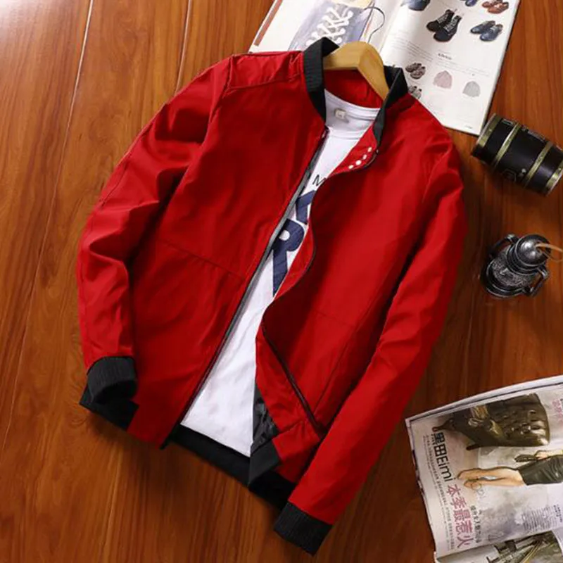Новинка весна осень 2018 мужские куртки уличная одежда повседневная облегающая