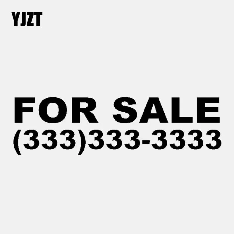

YJZT 15.9CM*4.5CM FOR SALE Number Funny Vinyl Decal Car Sticker Diesel Black/Silver C3-1015