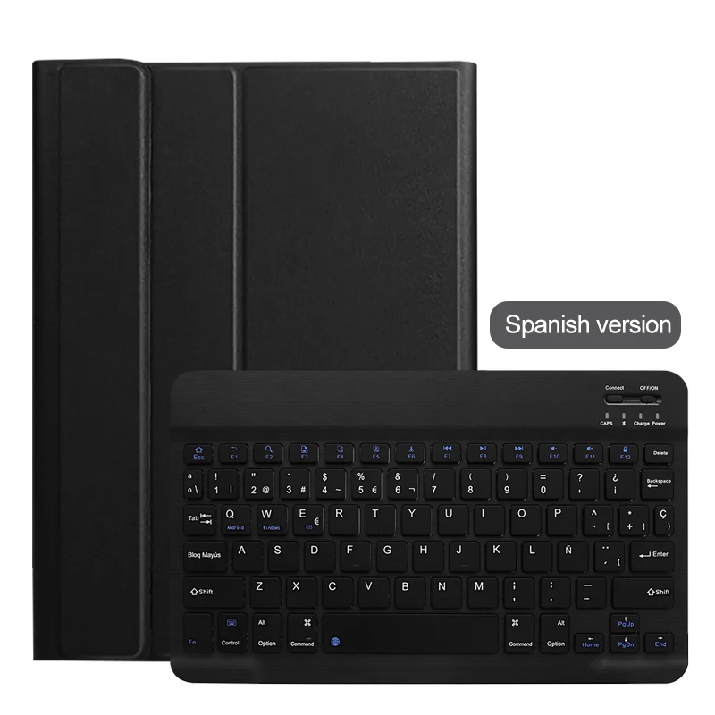 SMT720/T725 Беспроводная bluetooth-клавиатура для Samsung Galaxy Tab S5e 10,5 ''Магнитная клавиатура с подсветкой для планшета защитный чехол - Цвет: Spanish