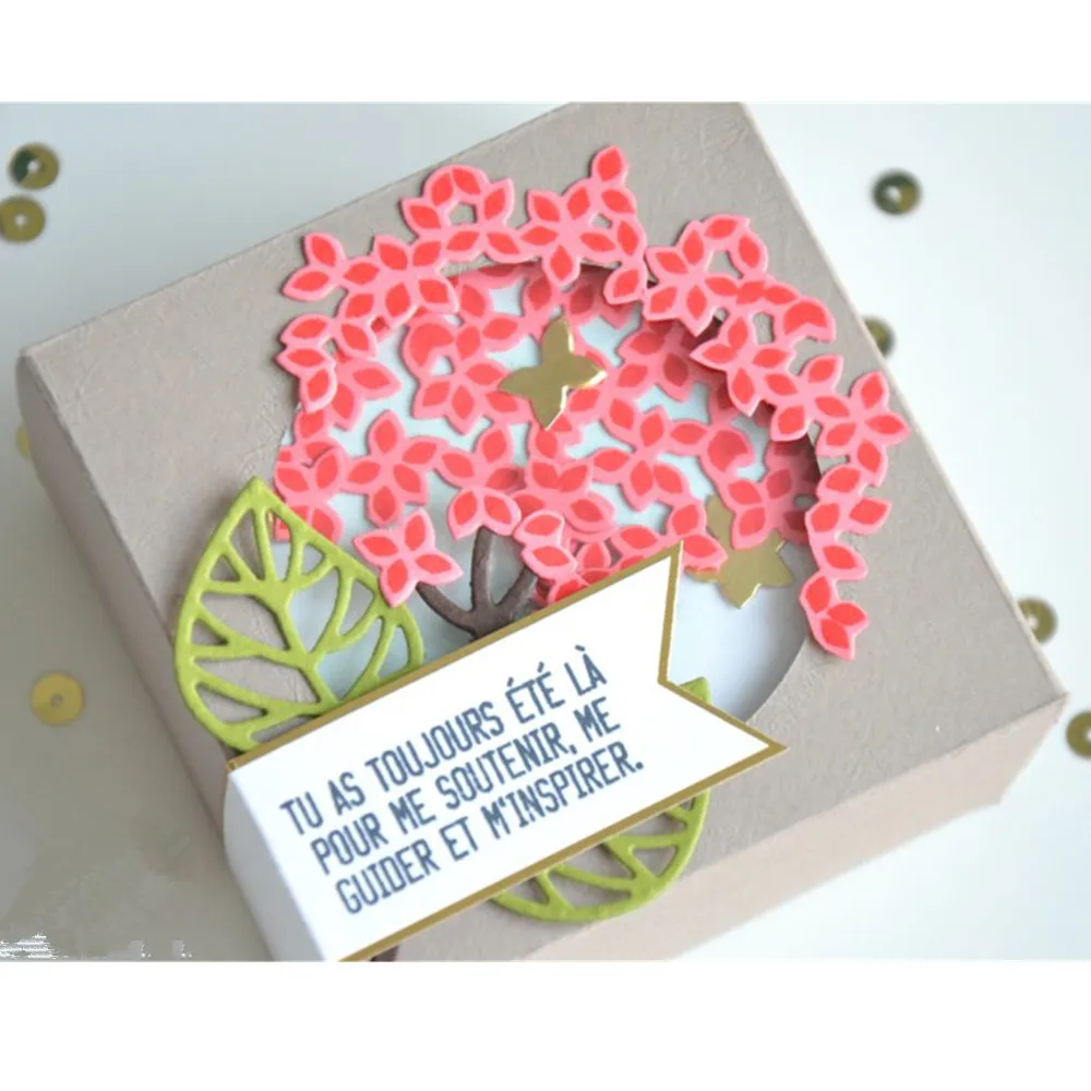 9 шт. продуманные ветви металла резка умирает штамп трафарет для DIY Скрапбукинг