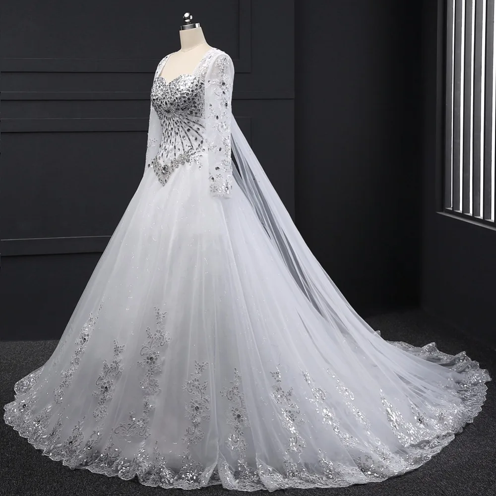 Свадебное платье Vestido De Noiva Съемная длинная вуаль свадебные платья свадебное