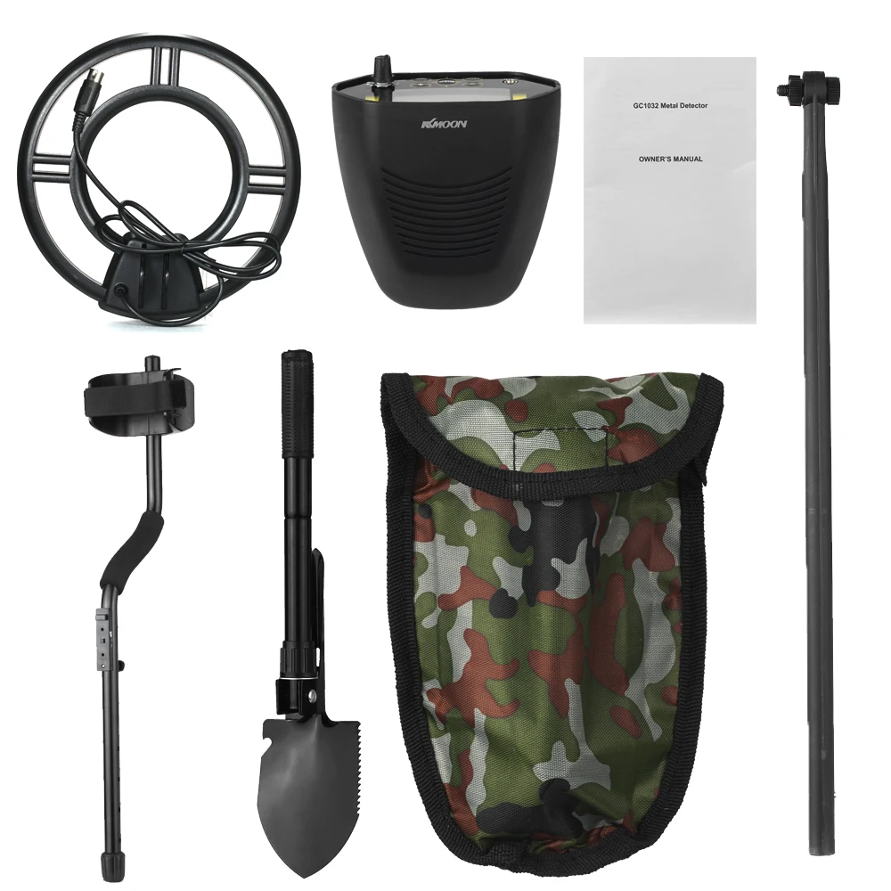 

KKmoon LCD Display Metal Detector Nugget Detector Gold Digger Treasure Hunter with Adjustable Sensitivity Waterproof Search Coil