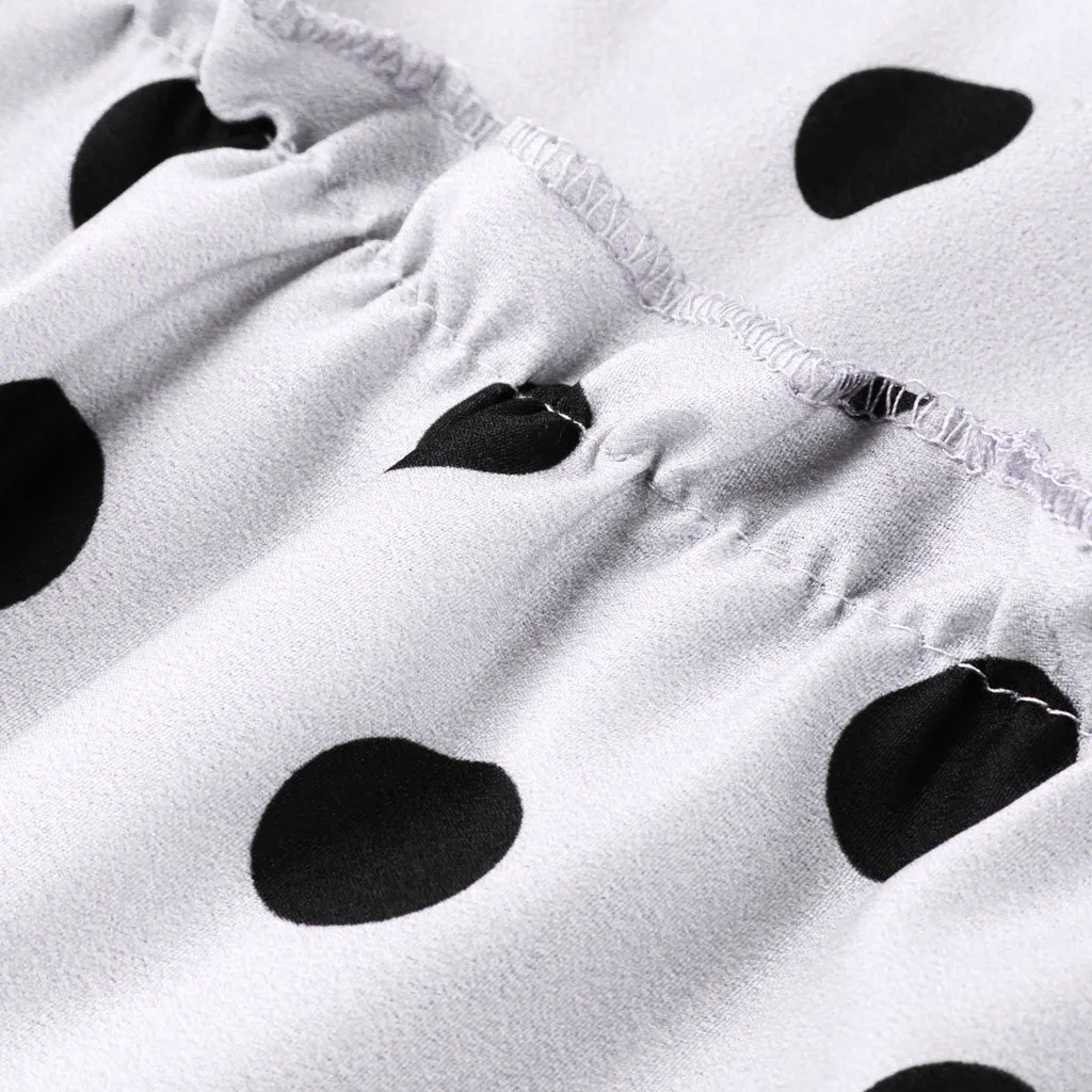 

Summer High Waist Women Polka Dot Printed Maxi Skirts Elegant Lady Loose Ruffled Pleated Fashion Long Skirt Beach Clothes 2020