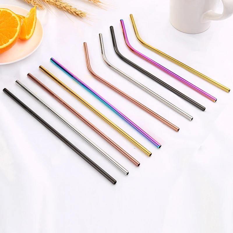 1 шт. многоразовые металлические трубочки крепкий Бенди или вертикально напитки