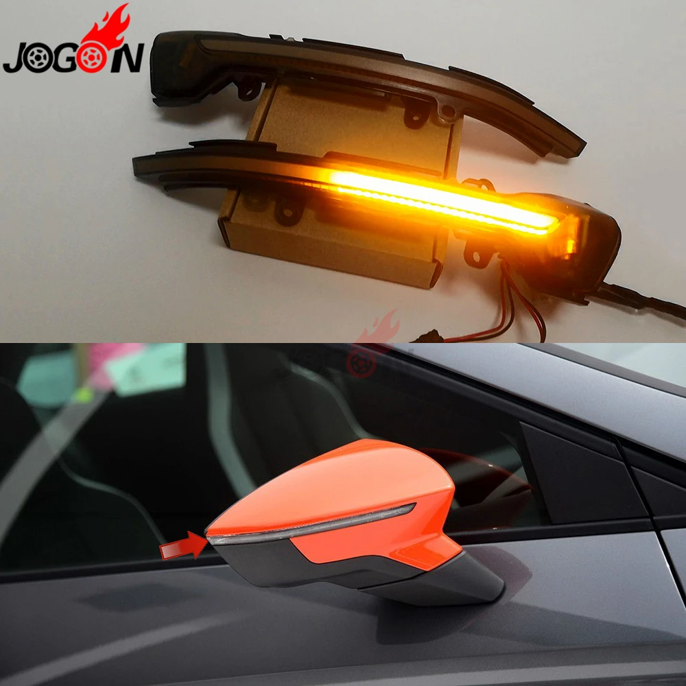 Для Seat Leon 5F MK3 2013- Ibiza MK5 Arona светодиодный динамический сигнальный светильник заднего вида
