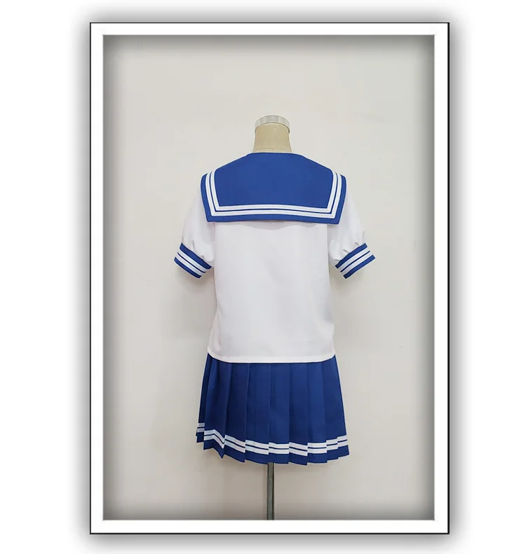 

Lucky Star Raki Suta Konata Izumi Tsukasa Hiiragi Kagami Hiiragi Miyuki Takara Summer School Uniform Cosplay Costume